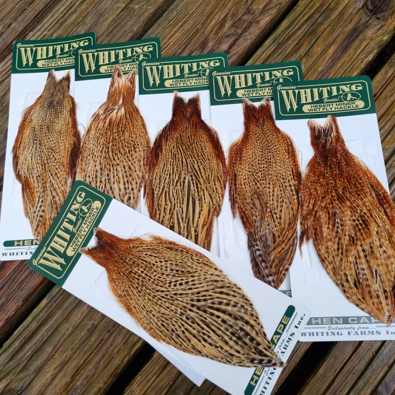 Whiting Hebert Miner Hen Cape in Barred Dark Ginger-1
